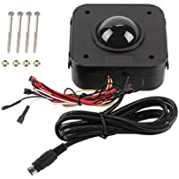 Conector redondo iluminado del PWB del ratón PS - 2 del trackball LED de 4.5cm- trackball con cable para arcade